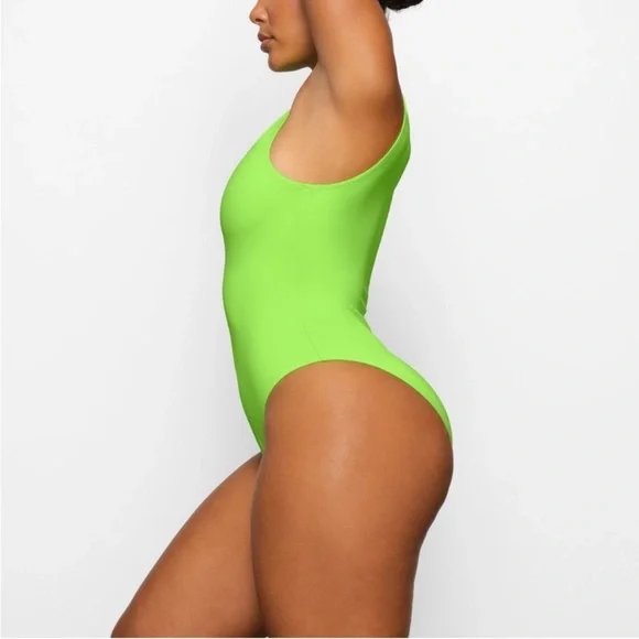 SKIMS Neon Green One Piece Swimsuit - Picture 3 of 14